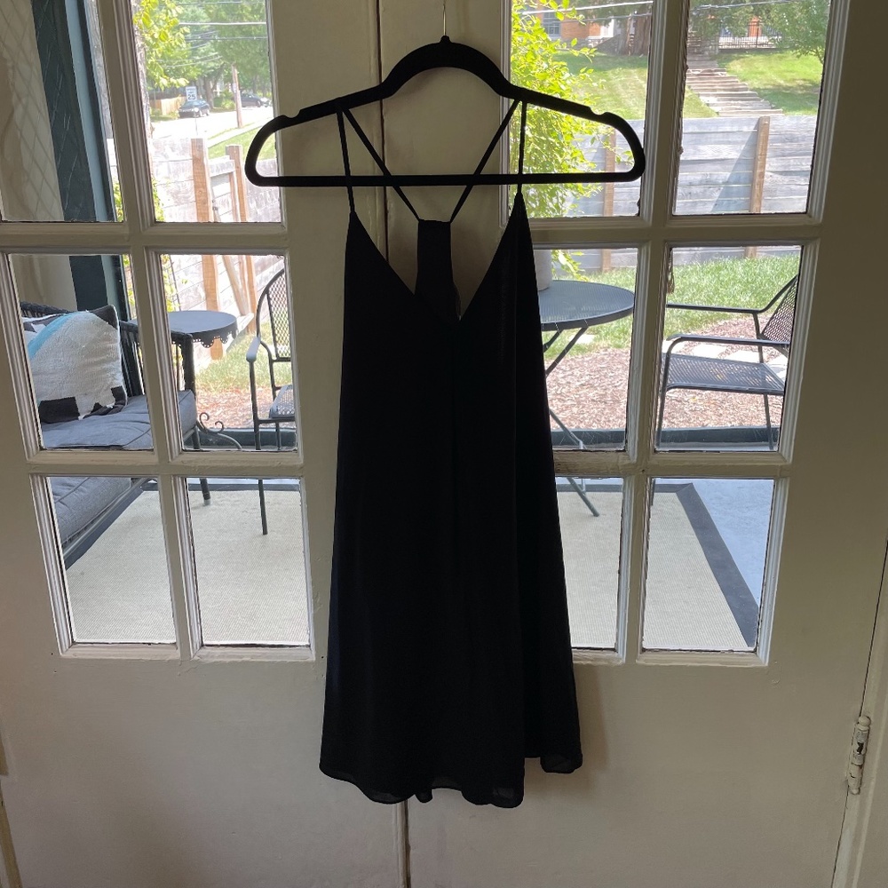 Alice + Olivia black slip dress size medium